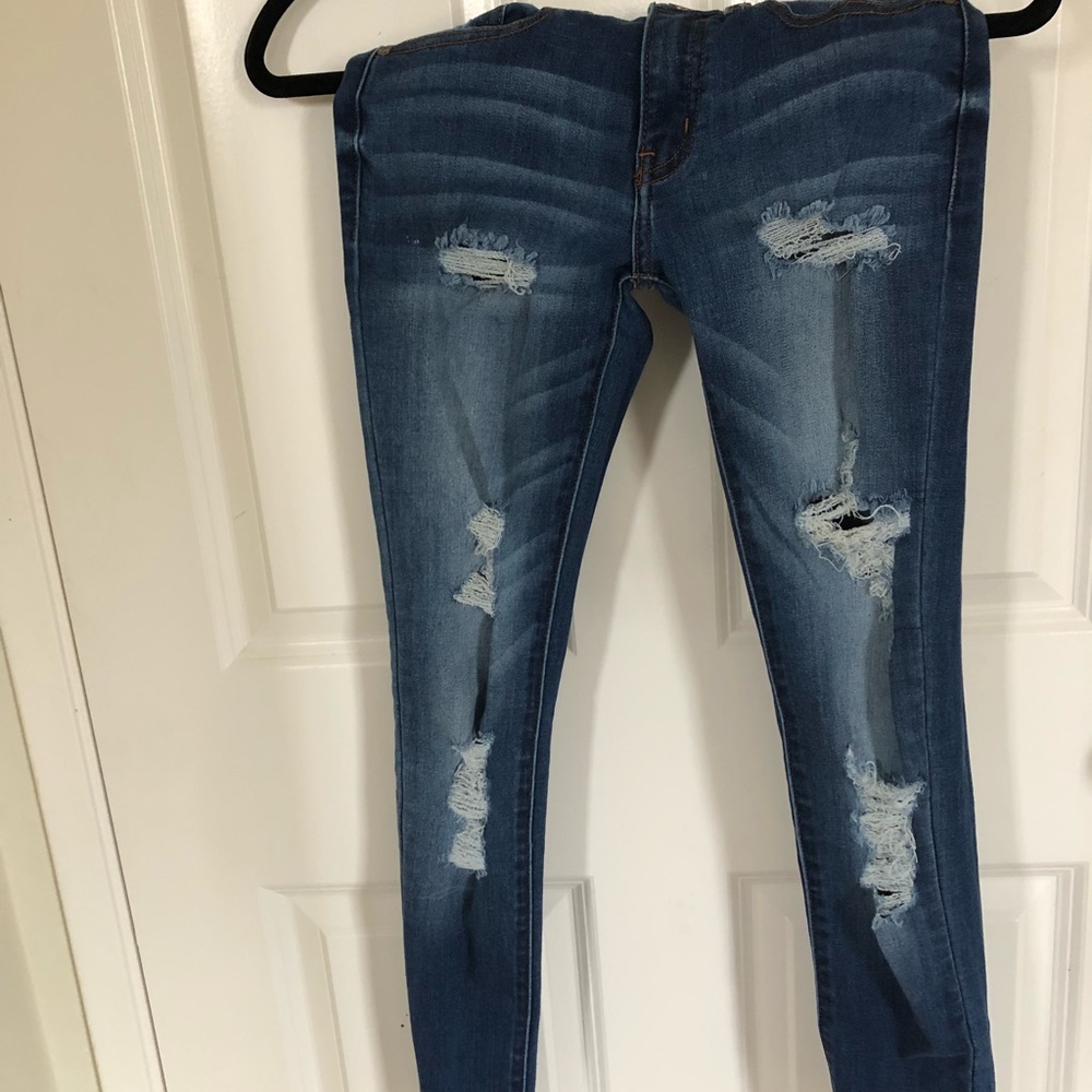 Kancan skinny ripped jeans